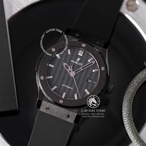 Đồng hồ Hublot chế tác Classic Fusion Ceramic mặt carbon nhà 